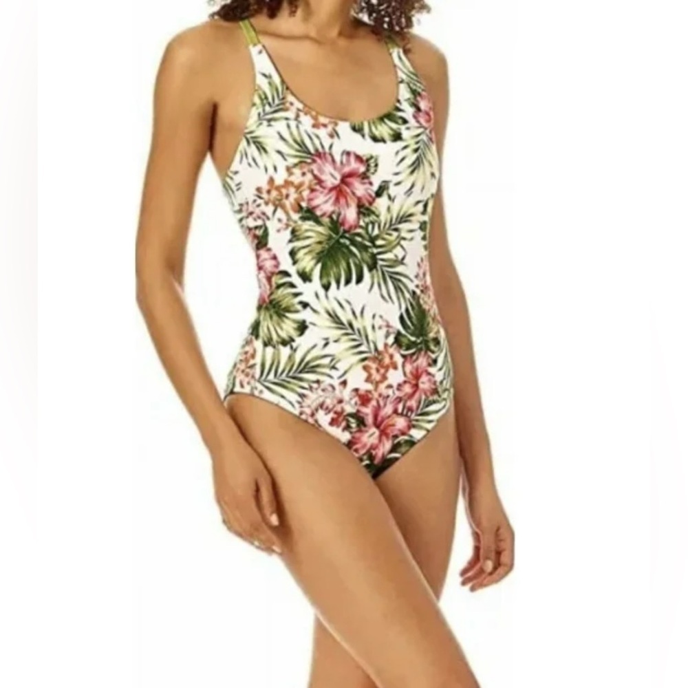 Hurley Tropical Floral One Piece Swimsuit Women’s size XL